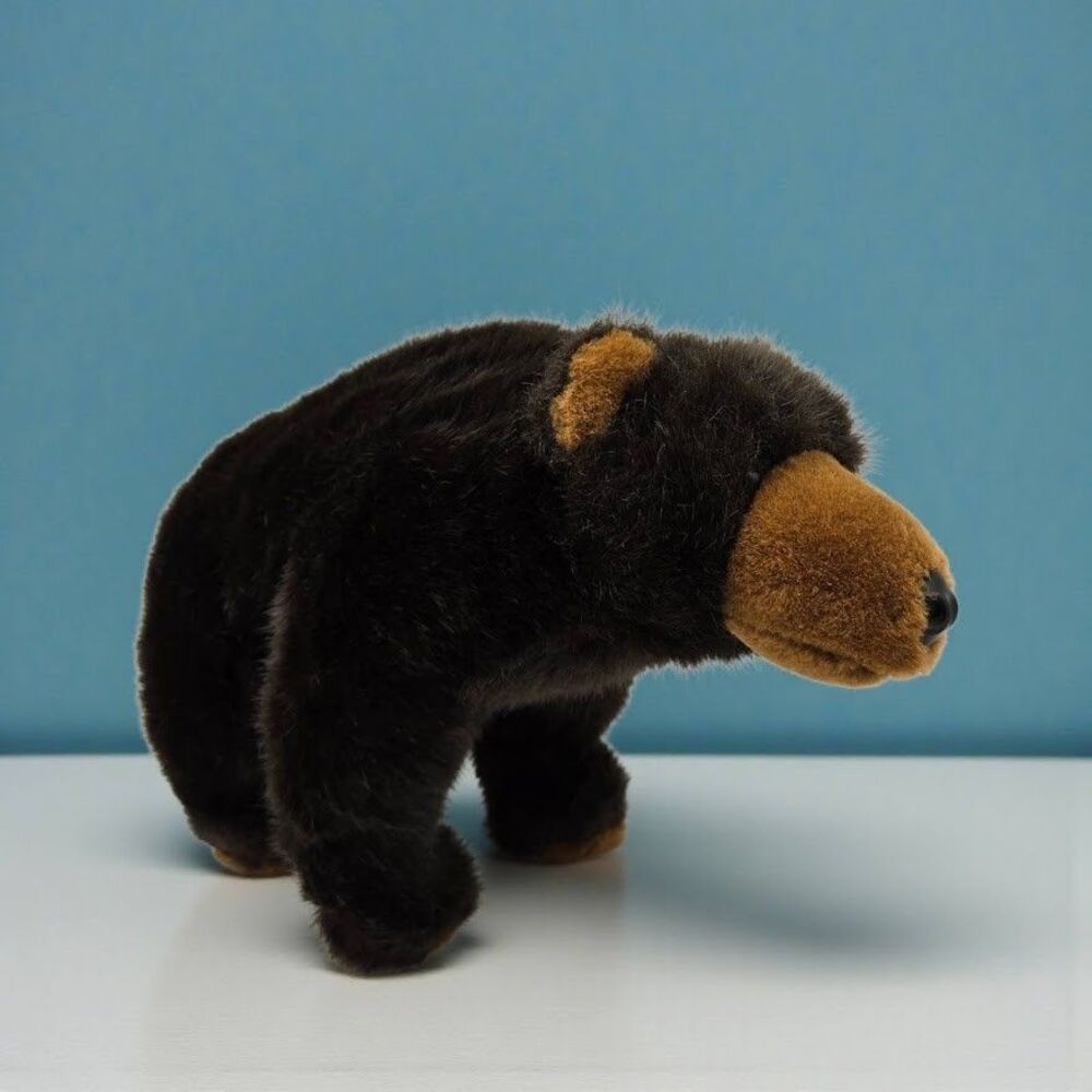 Rare Vintage Fiesta Kodiak Brown Grizzly Bear Realistic Plush Stuffed Animal Toy